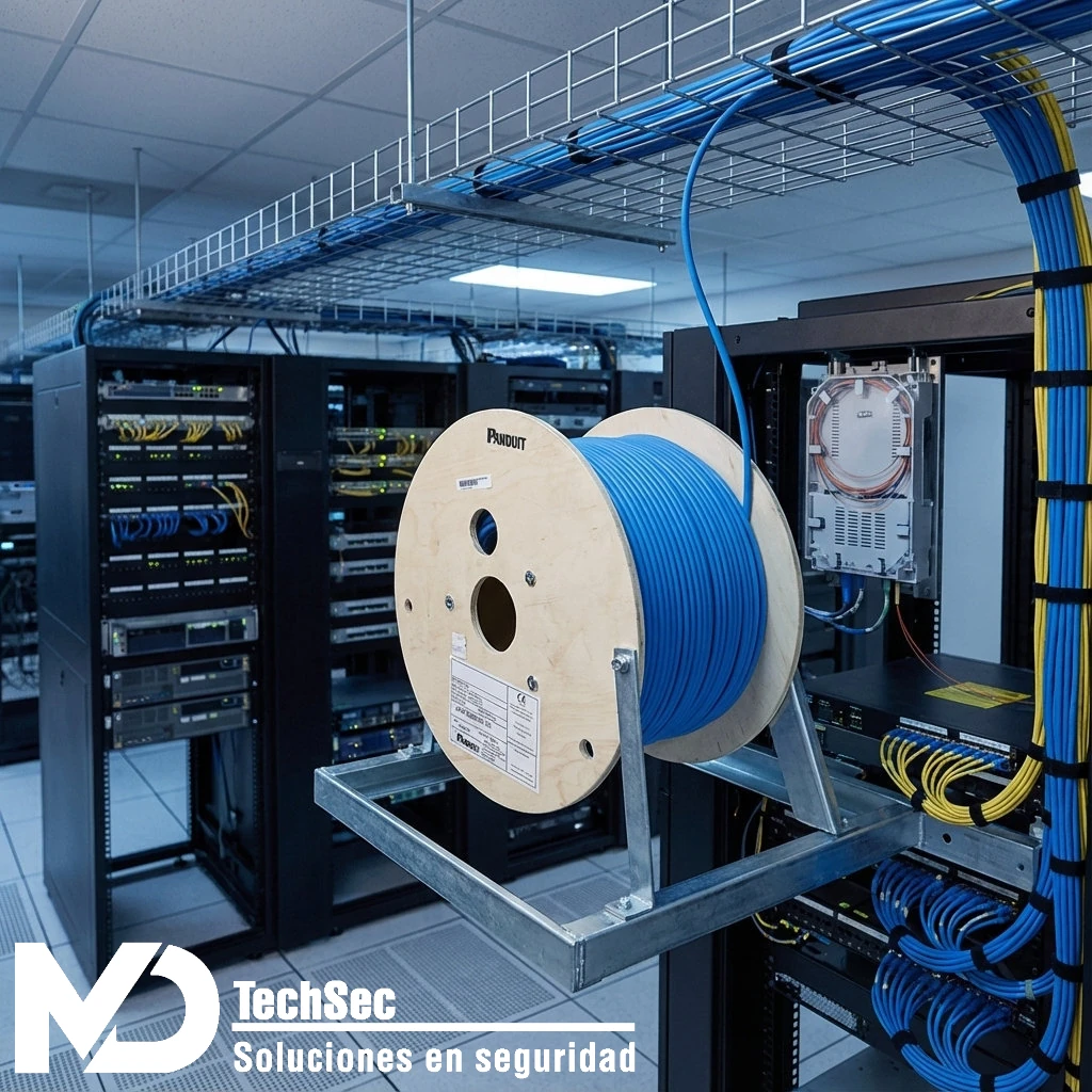 Servicio de cableado estructurado para redes, CCTV y telecomunicaciones empresariales — MD TechSec