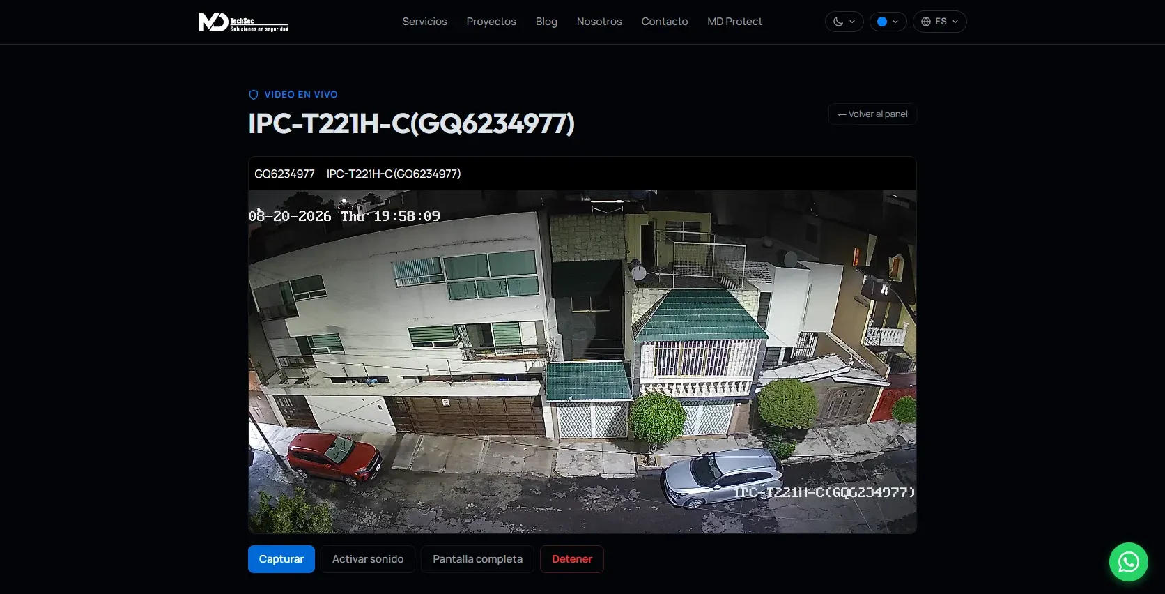 Video en vivo desde MD Protect